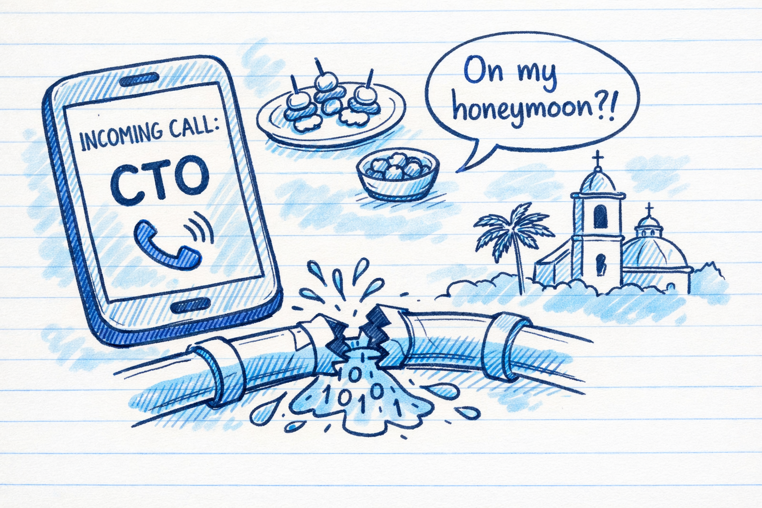 My CTO called me on my honeymoon. The data pipeline was down.